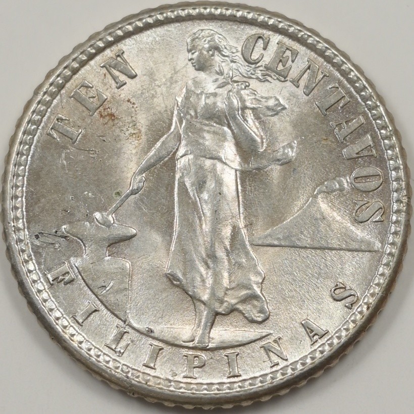 Philippines 1944-D Commonwealth 10 Centavos Silver P151523