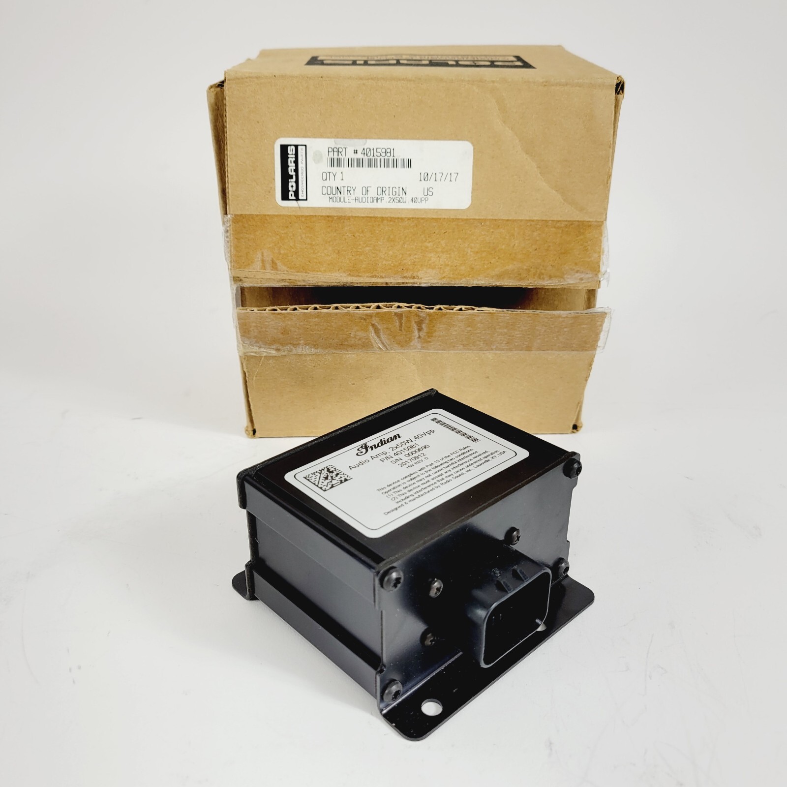 New OEM Indian Chieftain Dark Horse Saddlebag Amp Amplifier Audio Module 4015981
