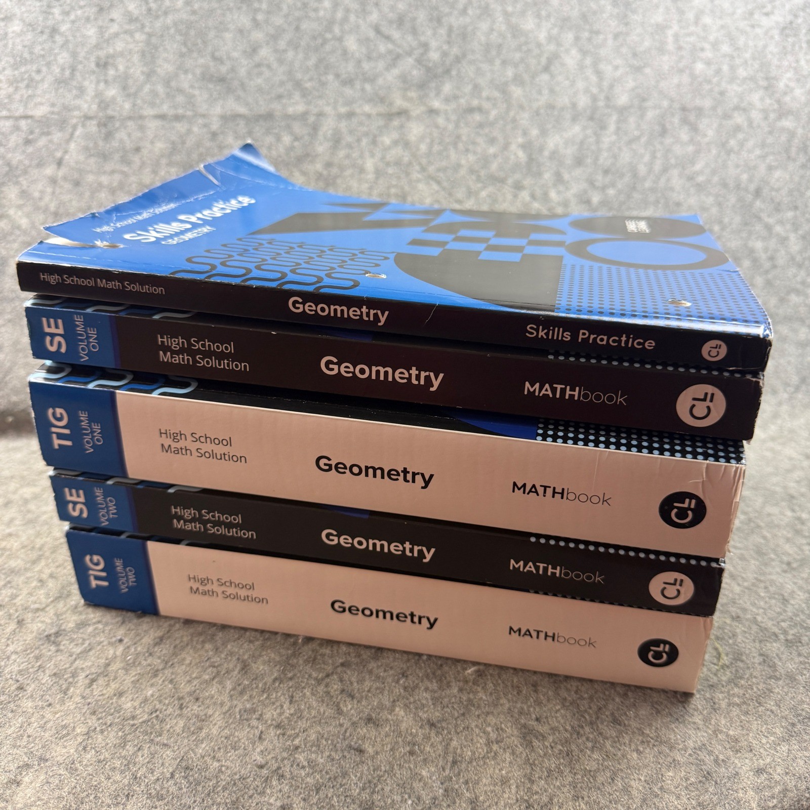 Carnegie Learning Geometry MATHbook Student & Teacher Edition Set 5 Books Lot