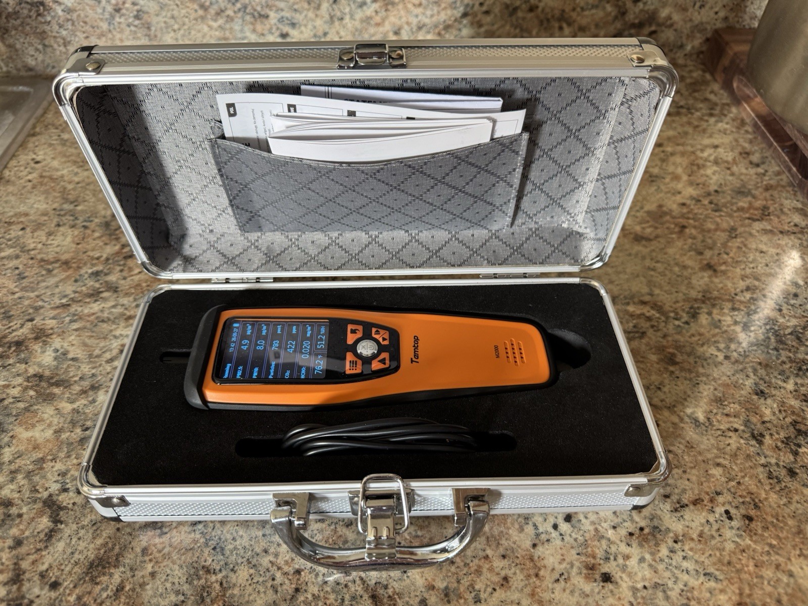 Temtop M2000 2nd Air Quality Detector PM2.5 PM10 CO2 Particles Humidity Temp