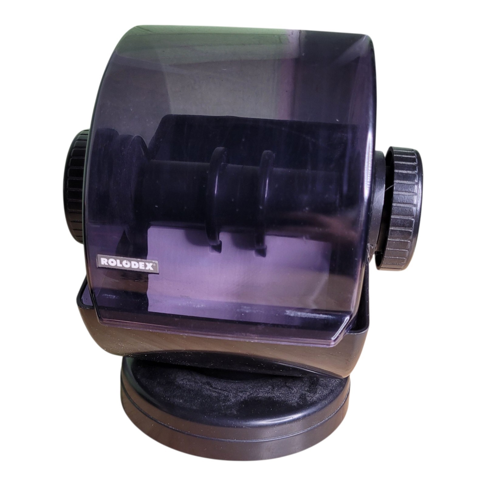 Vintage Rolodex Model NSW-24C Rotating Swivel Base Roll Card System Covered Vintage Rolodex Model NSW-24C Rotating Swivel Base Roll Card System Covered
