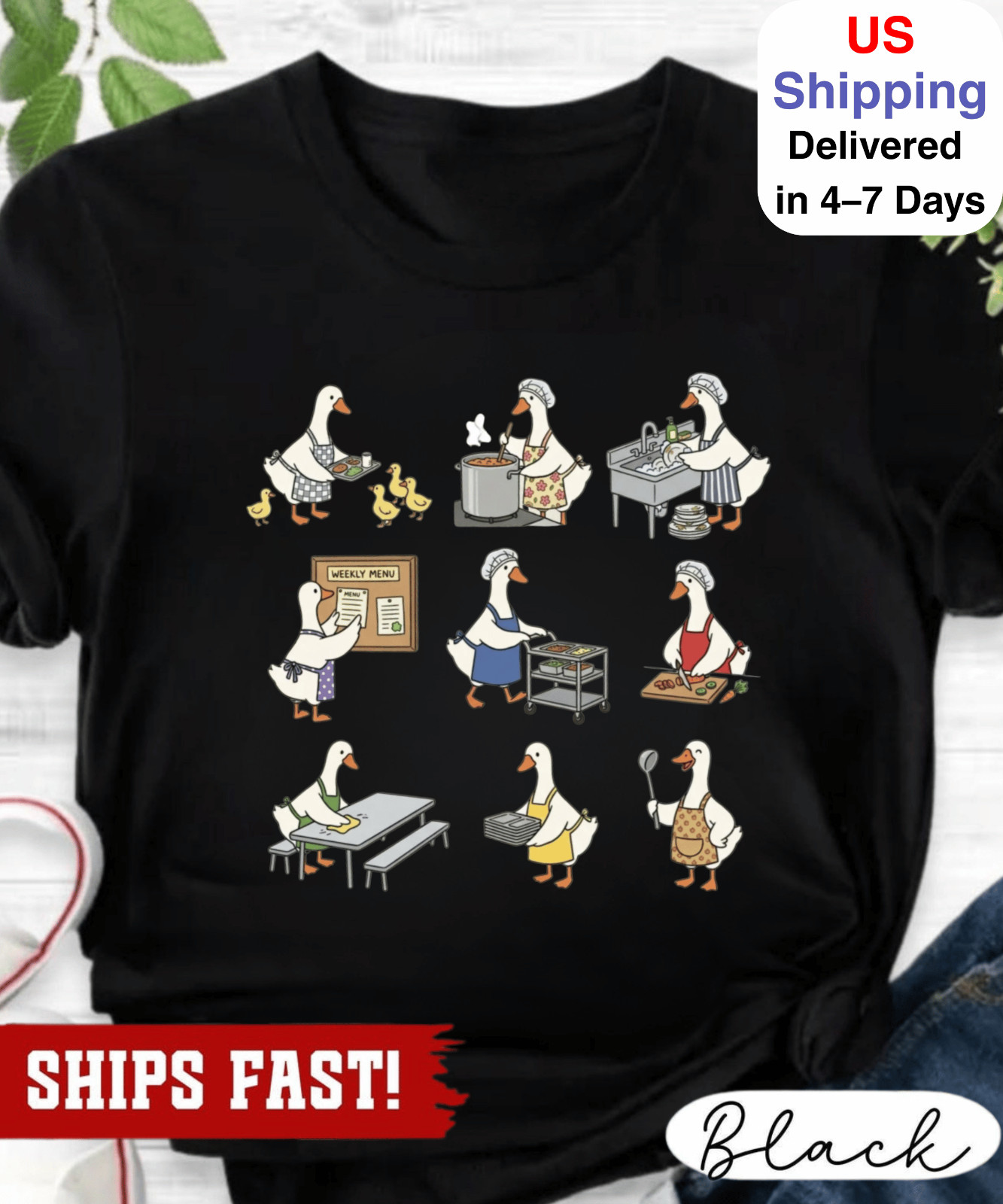 Lunch Lady Shirt Cute Cafeteria Worker Tee Funny School Lunch Staff Gift Cafeter