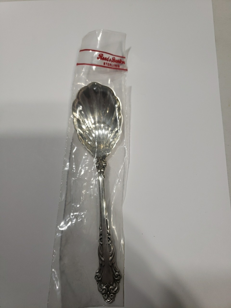 Reed & Barton Grande Renaissance Sugar Shell Spoon 6 1/8in Reed & Barton Grande Renaissance Sugar Shell Spoon 6 1/8in