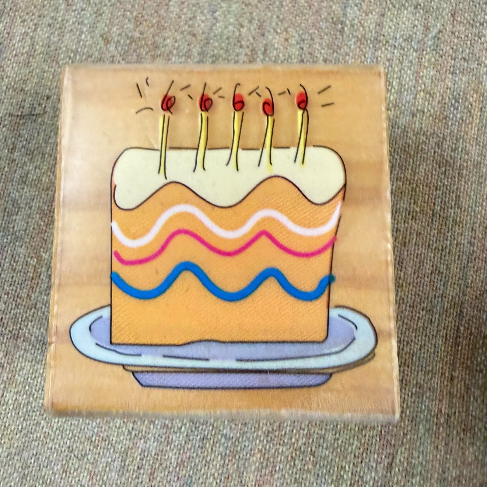 Vintage Wood Mounted Rubber Stamp 90s and 2000s Scrapbooking Card Craft Vintage Wood Mounted Rubber Stamp 90s and 2000s Scrapbooking Card Craft