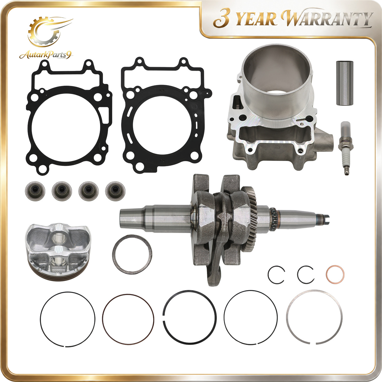 Crankshaft Cylinder Engine Rebuild Kit For Polaris RZR Ranger 570 2012-2017