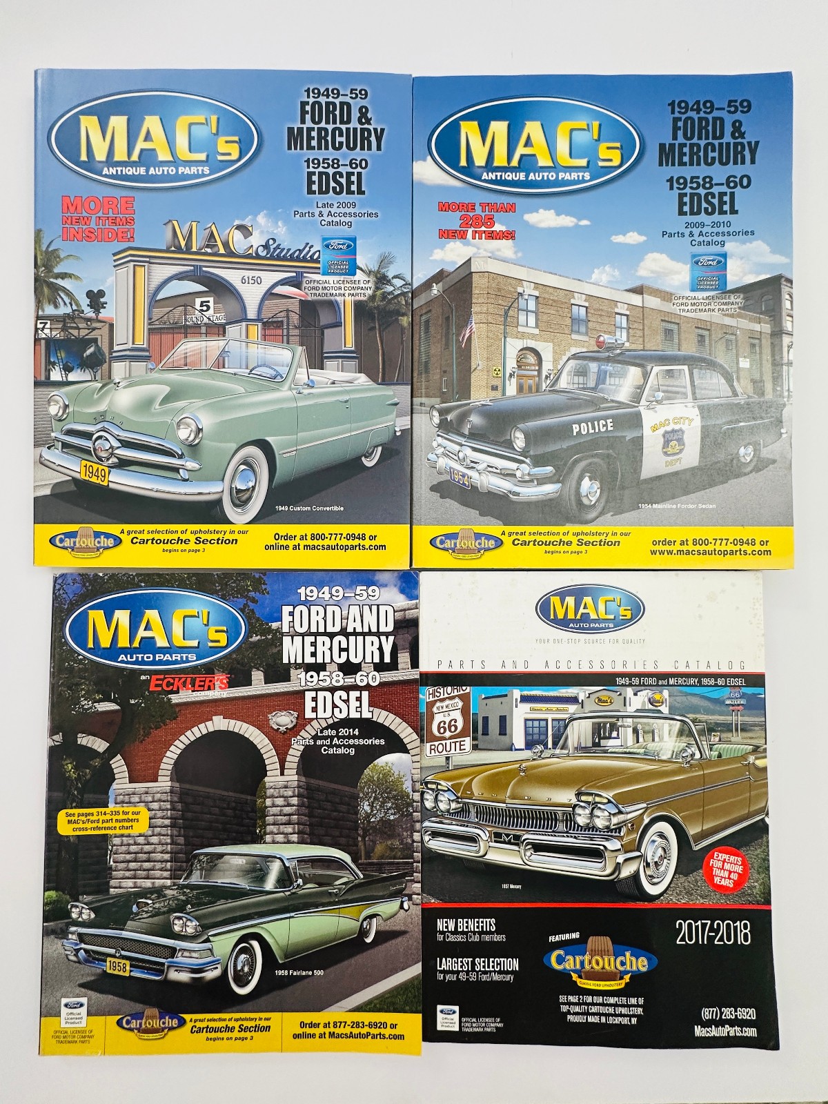 4 Mac\'s Antique Auto Parts Catalog Ford Mercury Edsel 1949-1959 4 Mac\'s Antique Auto Parts Catalog Ford Mercury Edsel 1949-1959