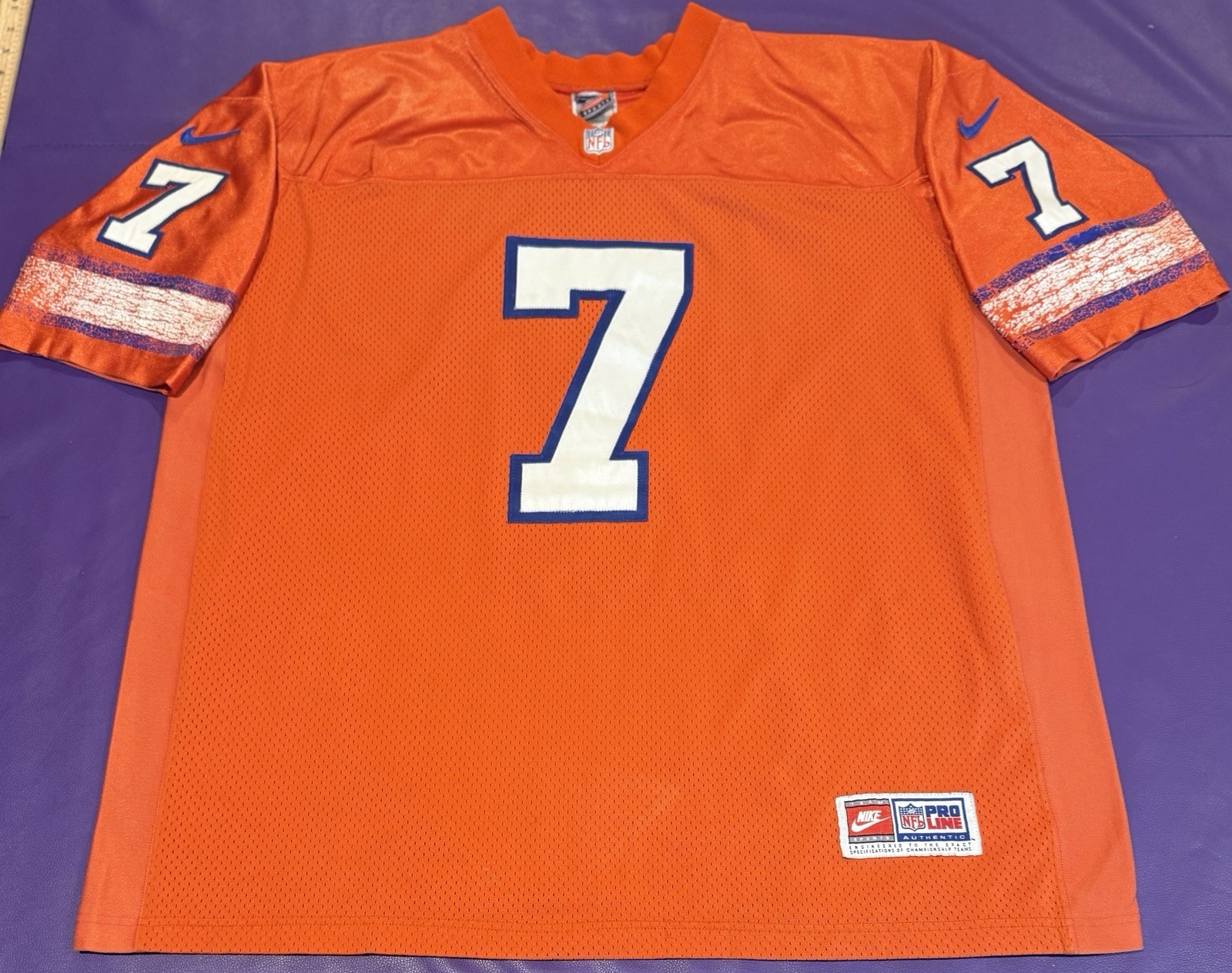 Authentic John Elway #7 Denver Broncos “Orange Crush” Nike Pro Line Jersey Large Authentic John Elway #7 Denver Broncos “Orange Crush” Nike Pro Line Jersey Large