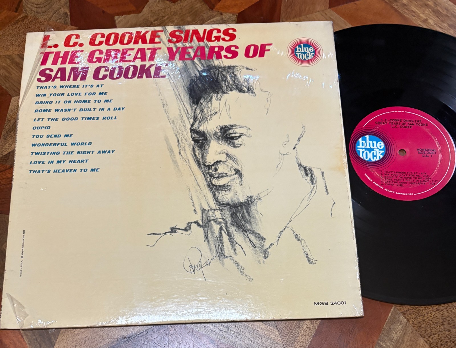 L.C. COOKE SINGS THE GREAT YEARS OF SAM COOKE LP RARE NM WAX IN SHRINK