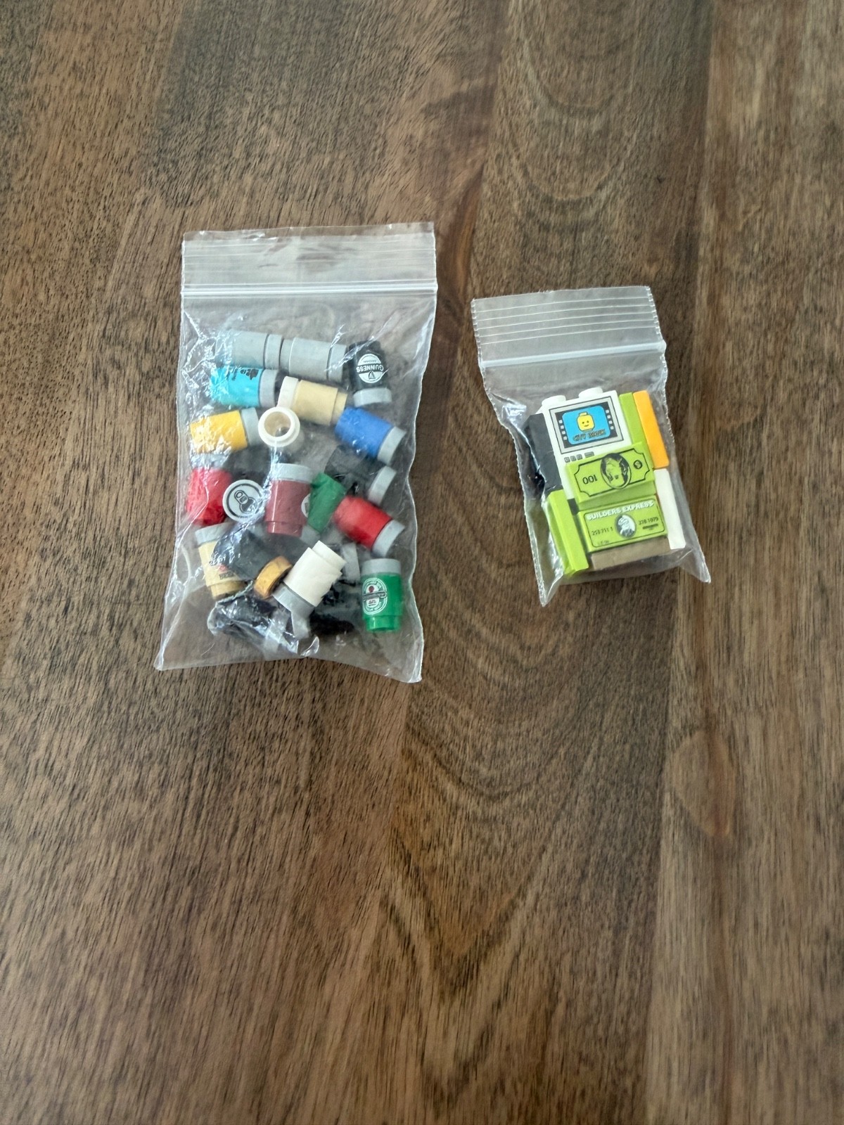 NEW Custom lego LOT: Drinks and ATM with Money/Cards Popular Brand spin offs NEW Custom lego LOT: Drinks and ATM with Money/Cards Popular Brand spin offs