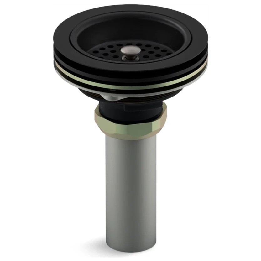 Kohler K-8801-BL Duostrainer Basket Matte Black