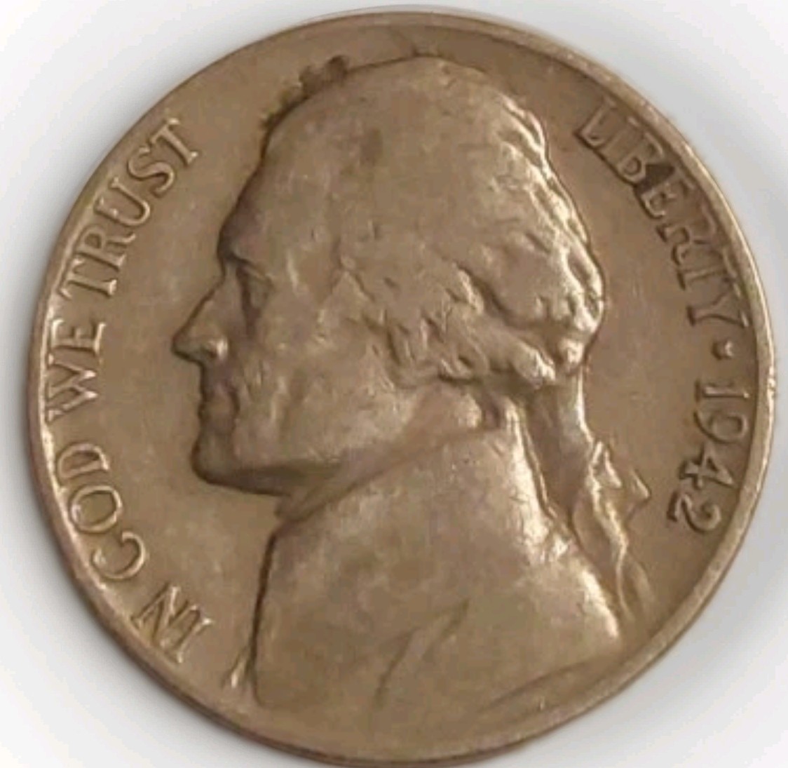 1942-P Type 1 US Jefferson World War 2 Era 5C Very Fine Coin Free Post Tracking 1942-P Type 1 US Jefferson World War 2 Era 5C Very Fine Coin Free Post Tracking