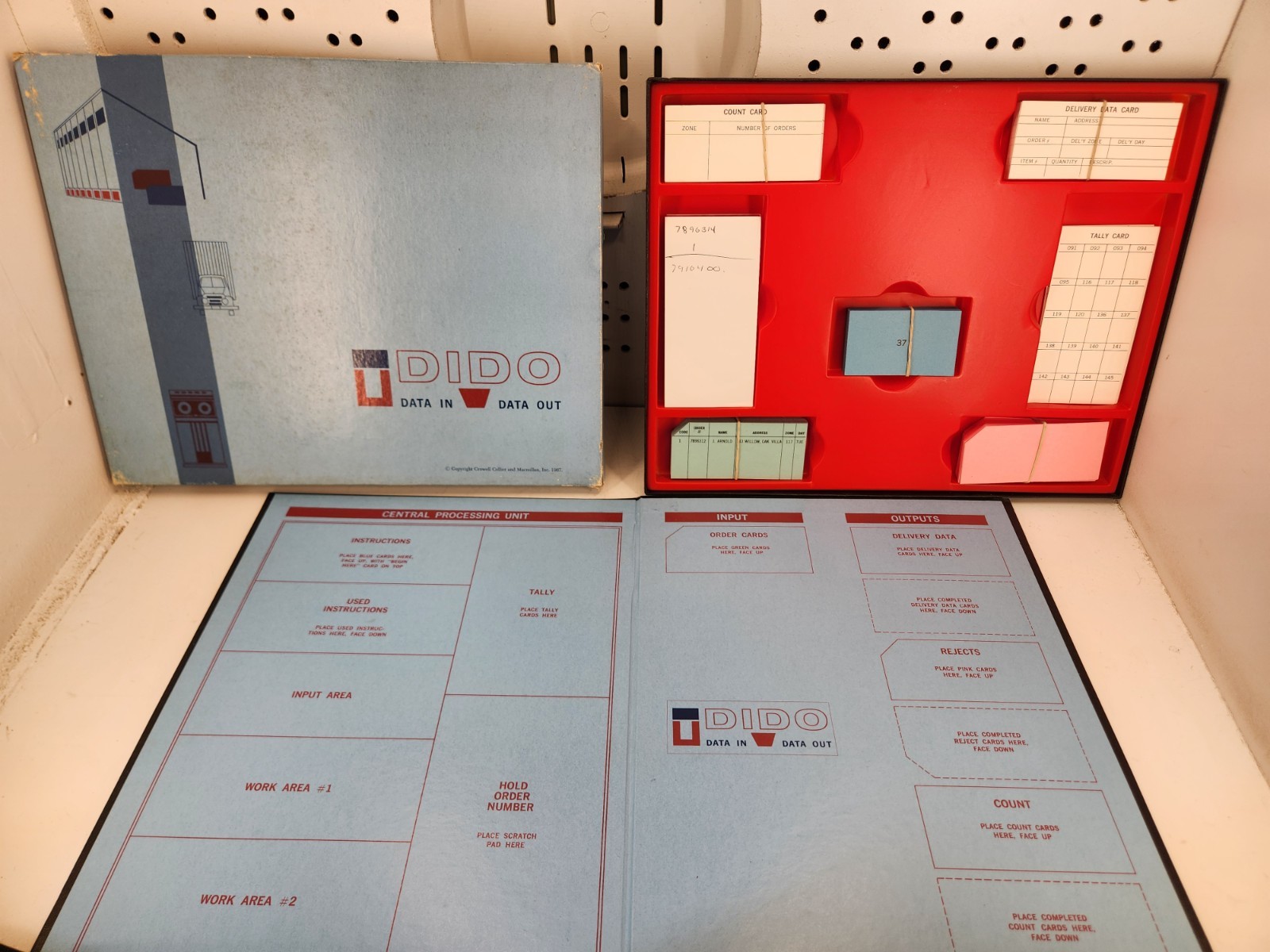 Ultra Rare 1967 DIDO “Data In Data Out” Computer Teaching Board Game Complete