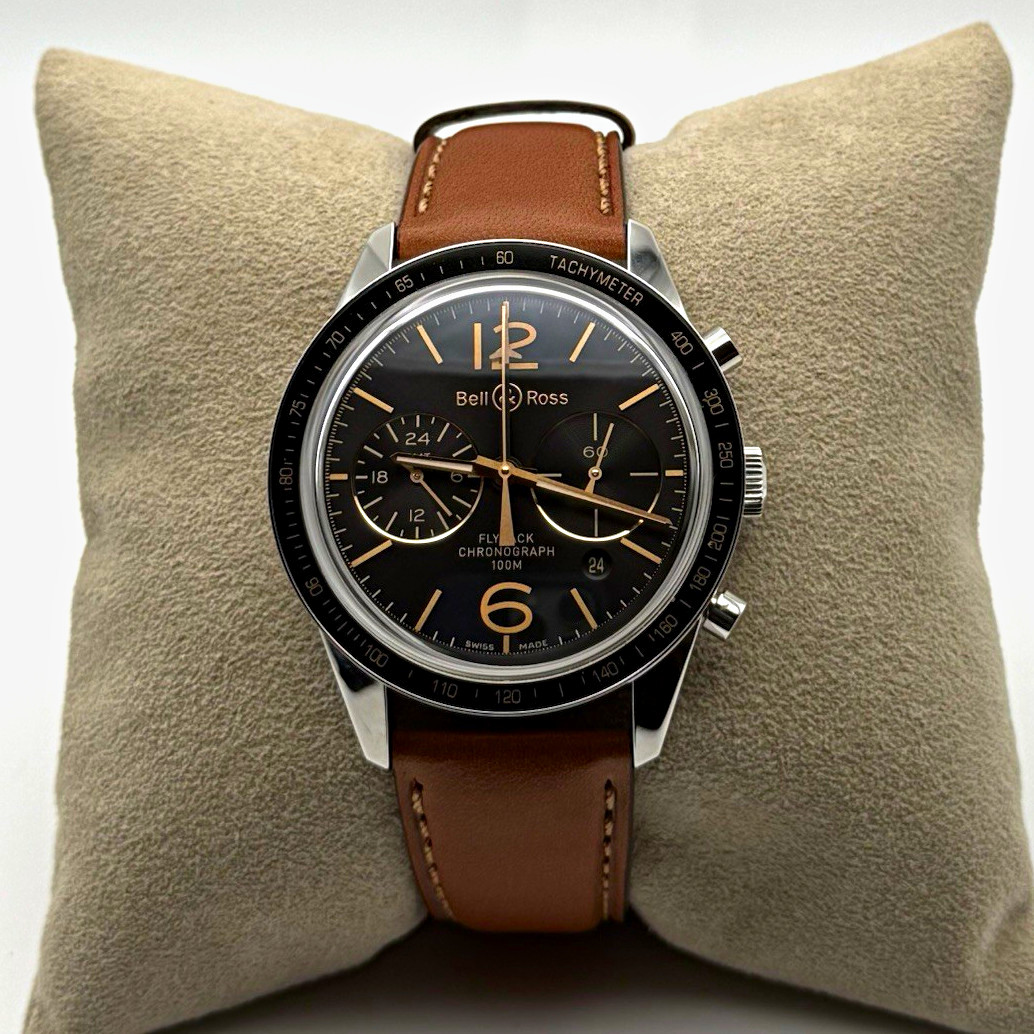 Bell & Ross Vintage BR 126 GMT-Flyback Auto Chronograph Tachymeter BR 126-55-SP
