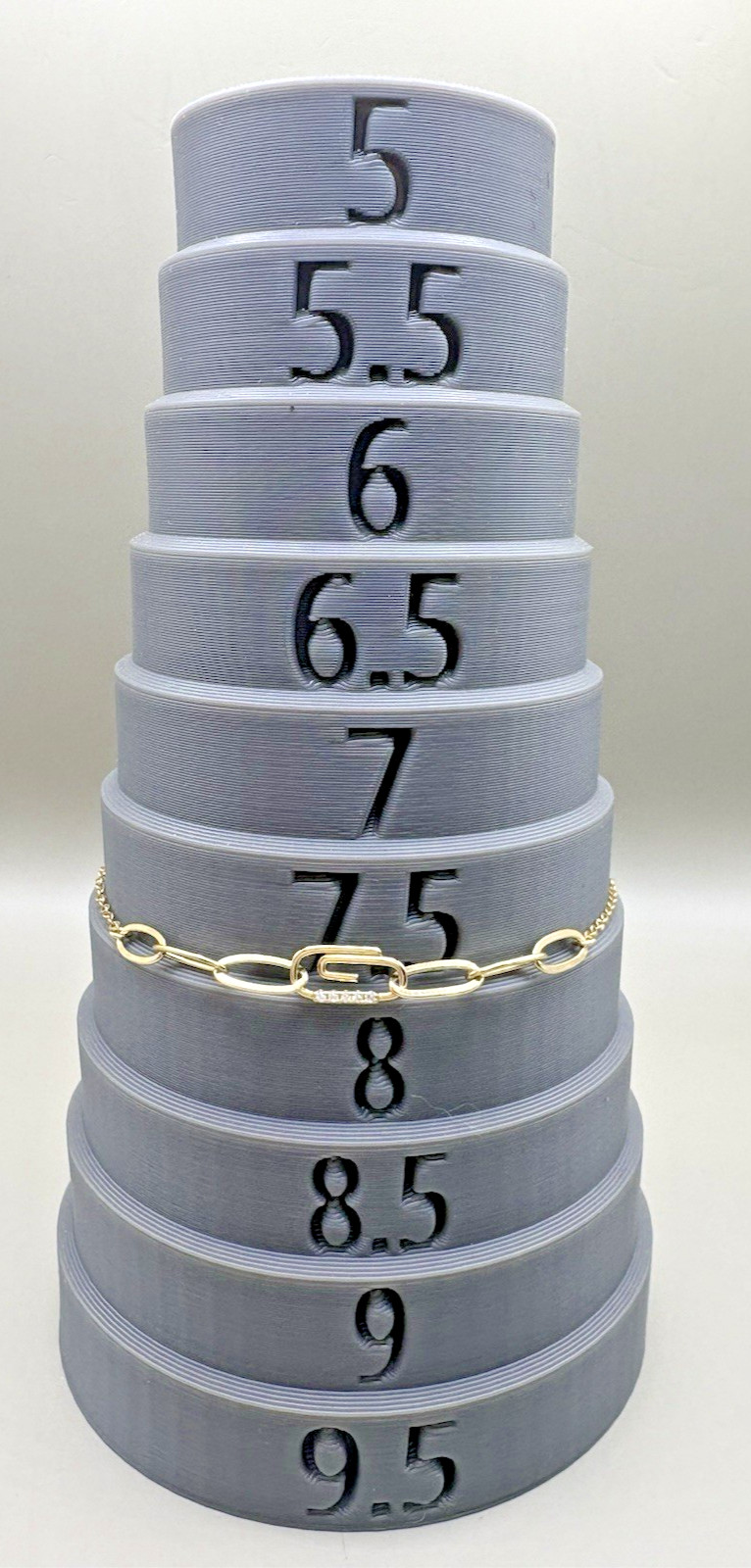 925 Sterling Silver Gold Tone Link Bracelet Clear Stone Accent Modern Designer
