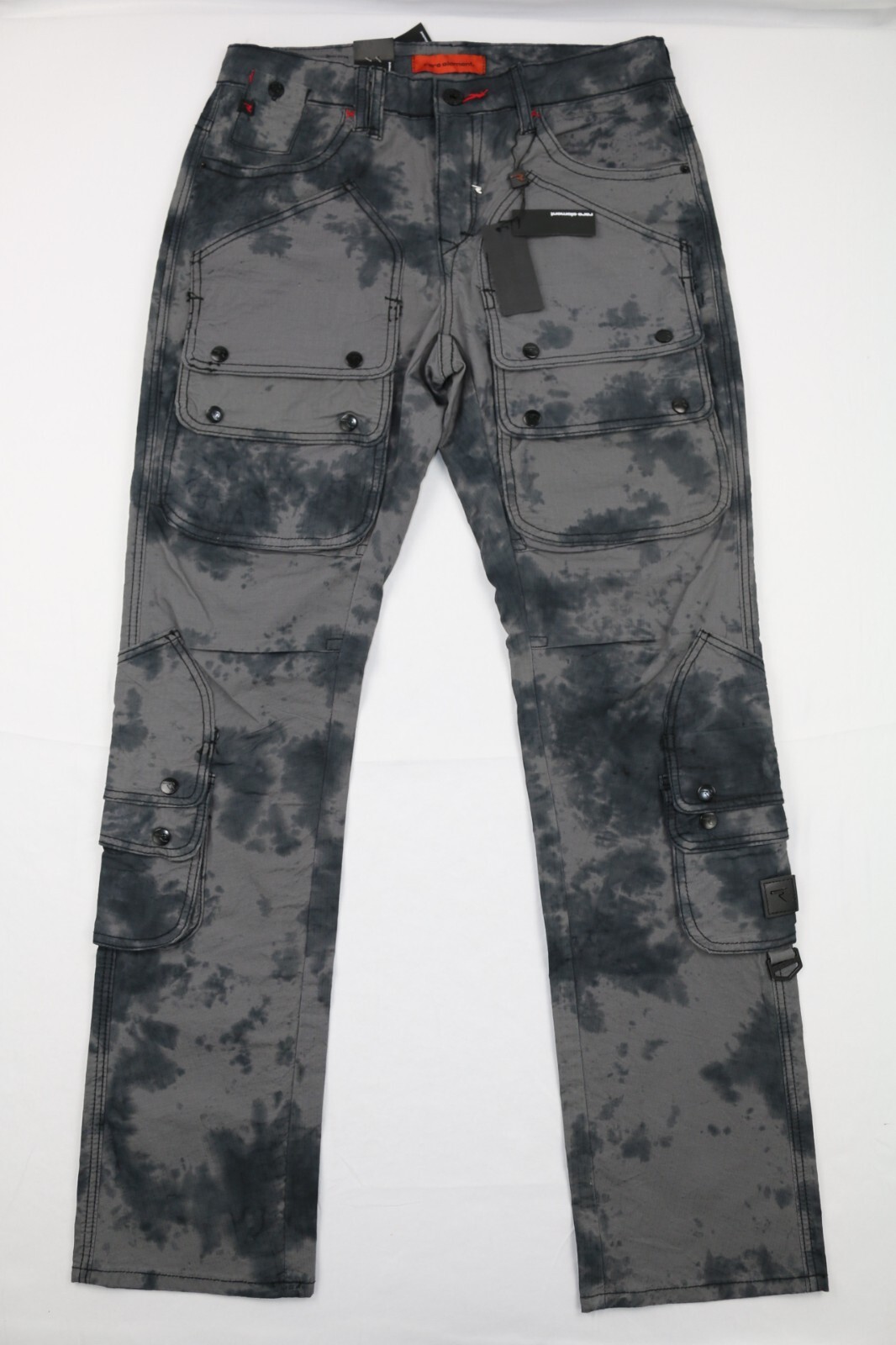 Rare Element Charcoal Cargo Pants Size 32X34 Stretch Charcoal Semi Stacked Camo