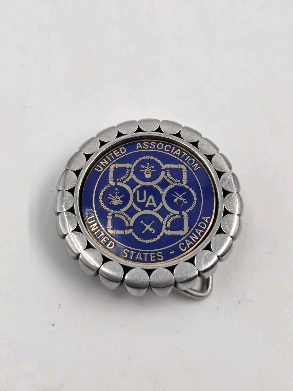 VTG United Association Logo Belt Buckle Plumbers Pipefitters Steamfitters HVAC VTG United Association Logo Belt Buckle Plumbers Pipefitters Steamfitters HVAC