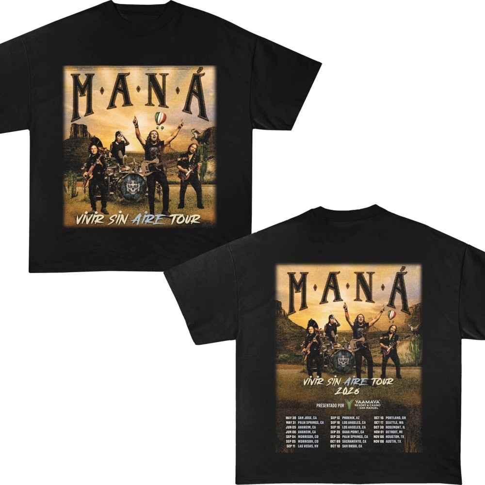Mens & Womens Heavyweight T-Shirt Gildan Cotton Mana Tour