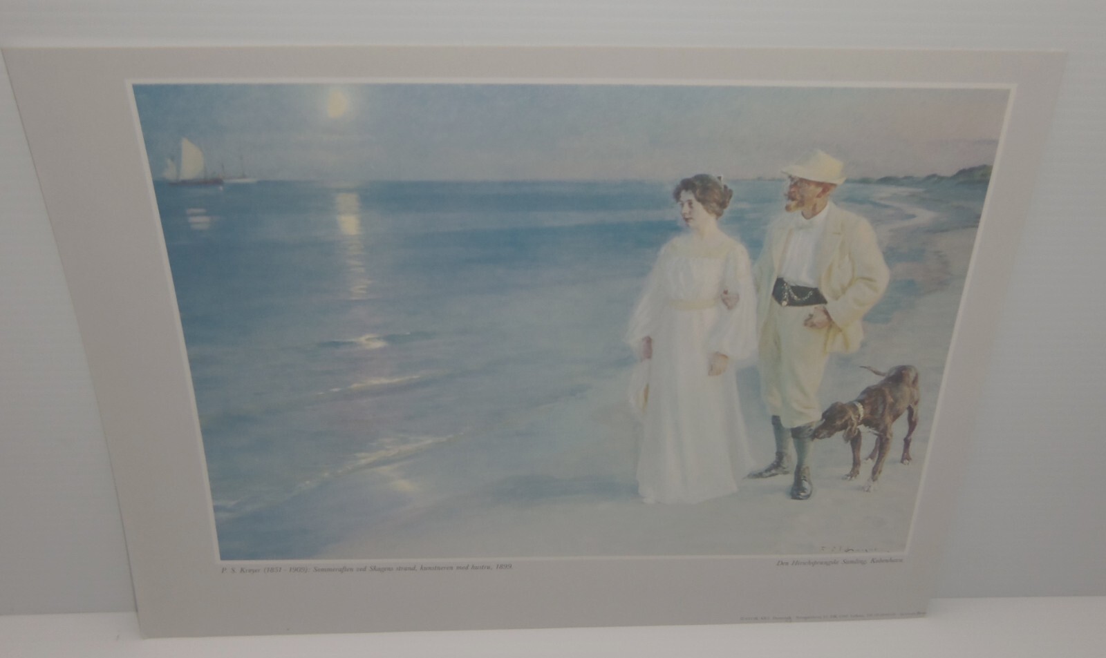 Vintage Print by Peder Severin Kroyer Summer Evening at Skagen Beach