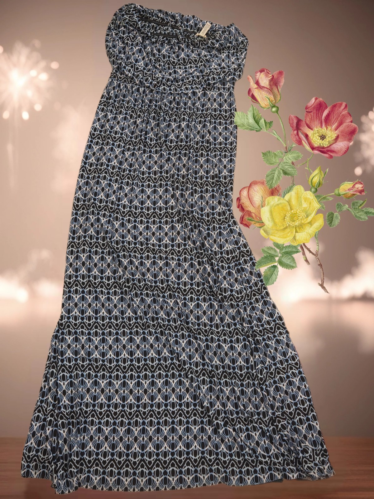 *1414 Soma maxi dress used once Women Small