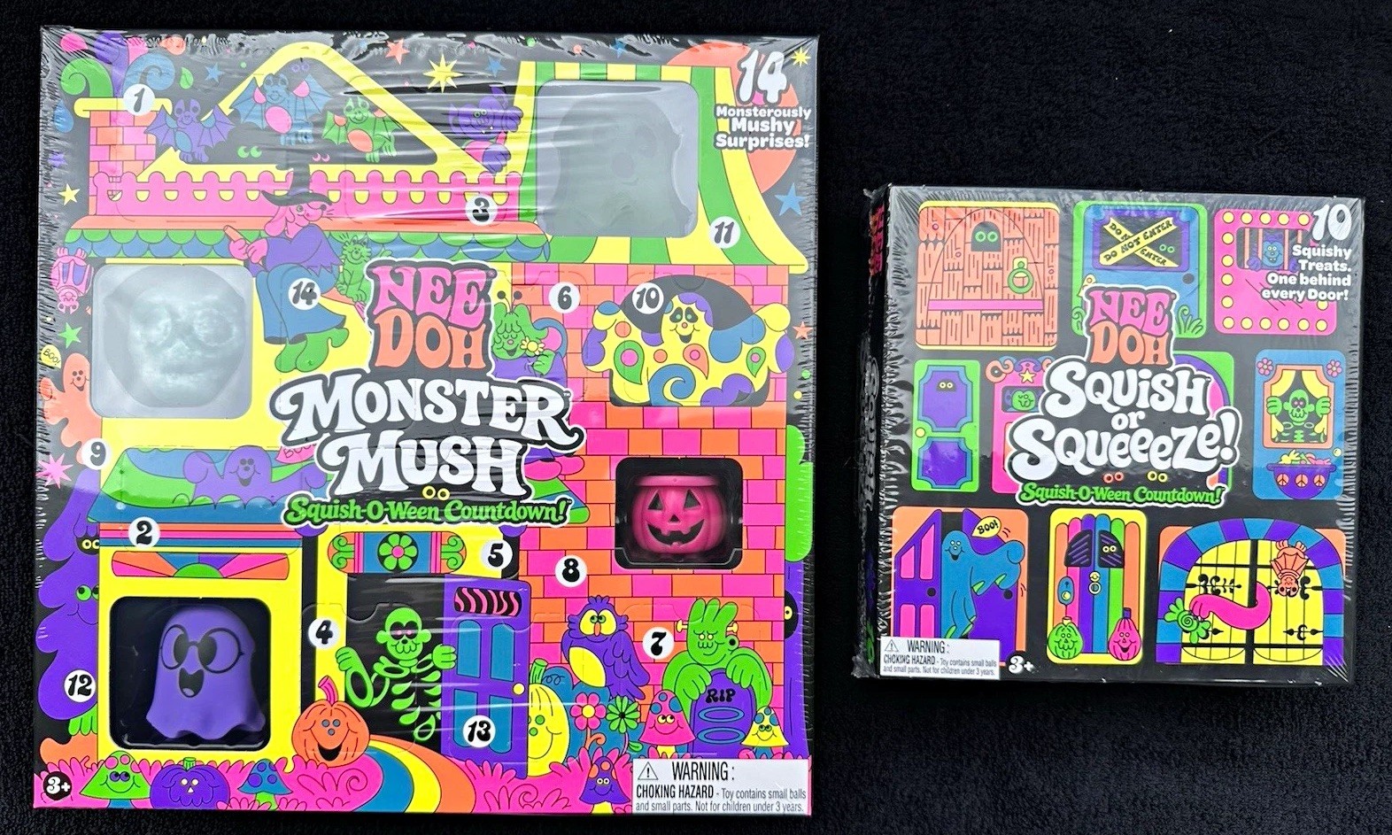 NEW SEALED NeeDoh Target Exclusive Squish-O-Ween Halloween Countdown Bundle