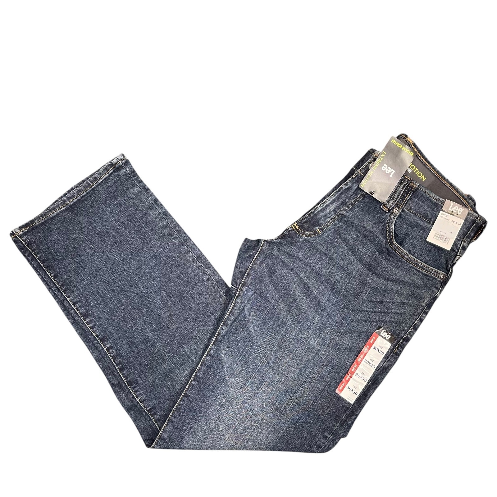 NWT Lee Men\'s Extreme Motion Regular Bootcut Jeans Stretch Denim Flex Waistband