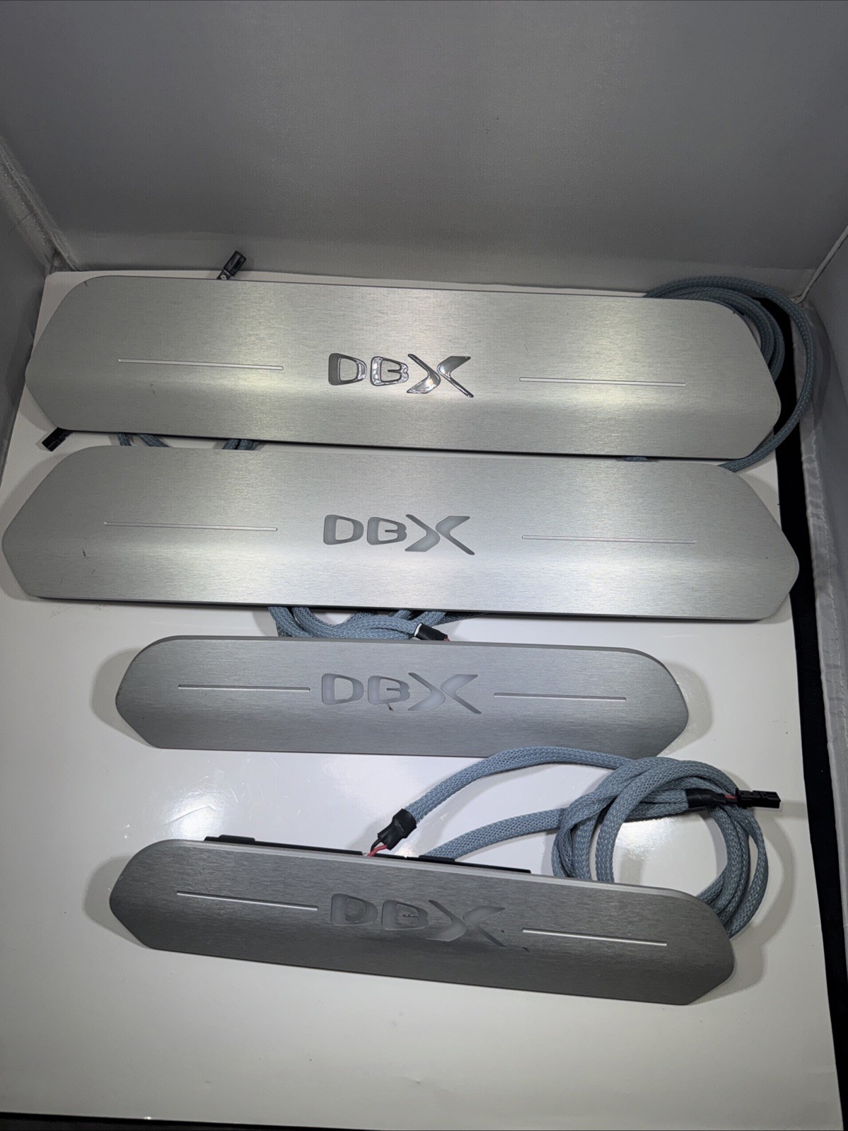 Use OEM Genuine Aston Martin DBX LED Door Sill Scuff Plates 4 pc MY83-80-10010 Use OEM Genuine Aston Martin DBX LED Door Sill Scuff Plates 4 pc MY83-80-10010