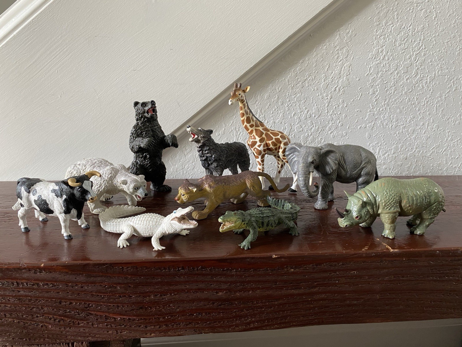 Lot Of 10 Vintage Safari Ltd & AAA Safari Wild Animal Plastic Toy Figurine Model