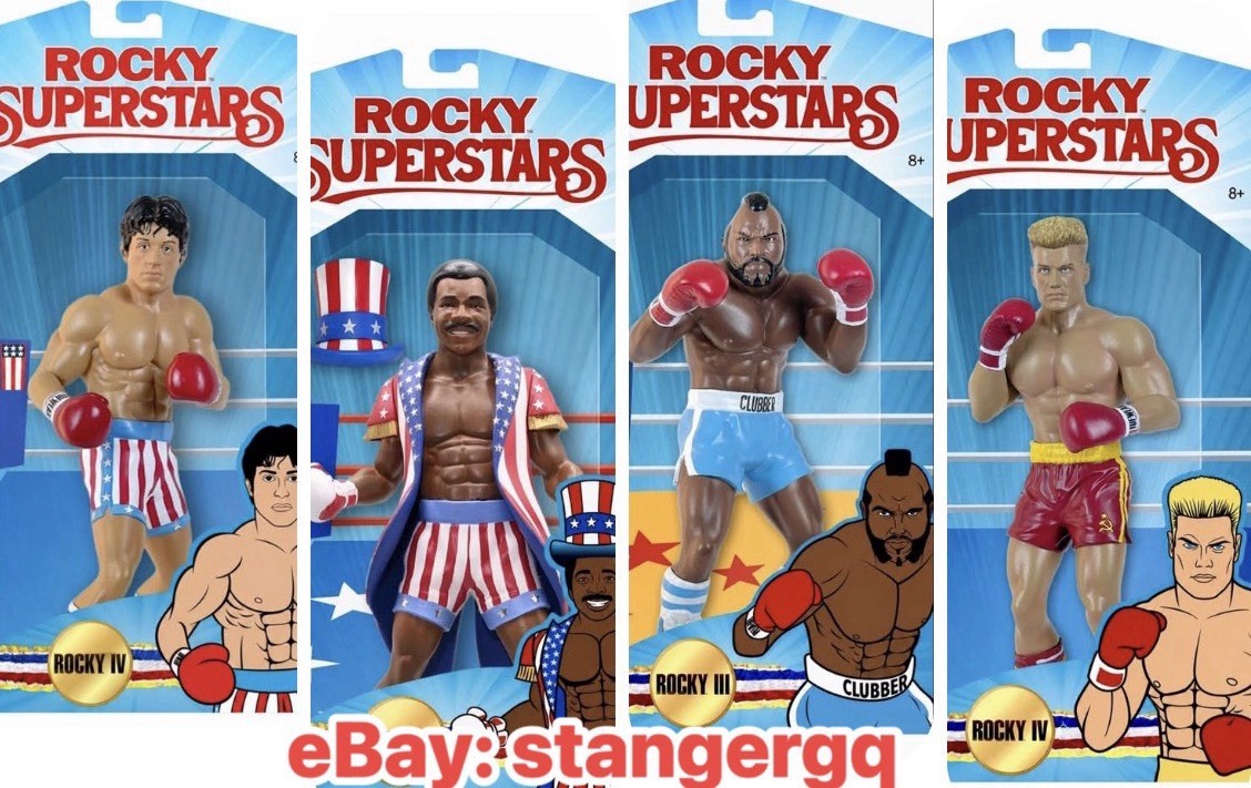 WWF LJN - WWE LJN MATTEL - ROCKY SUPERSTARS LJN STYLE FIGURE SET of 4 *PREORDER