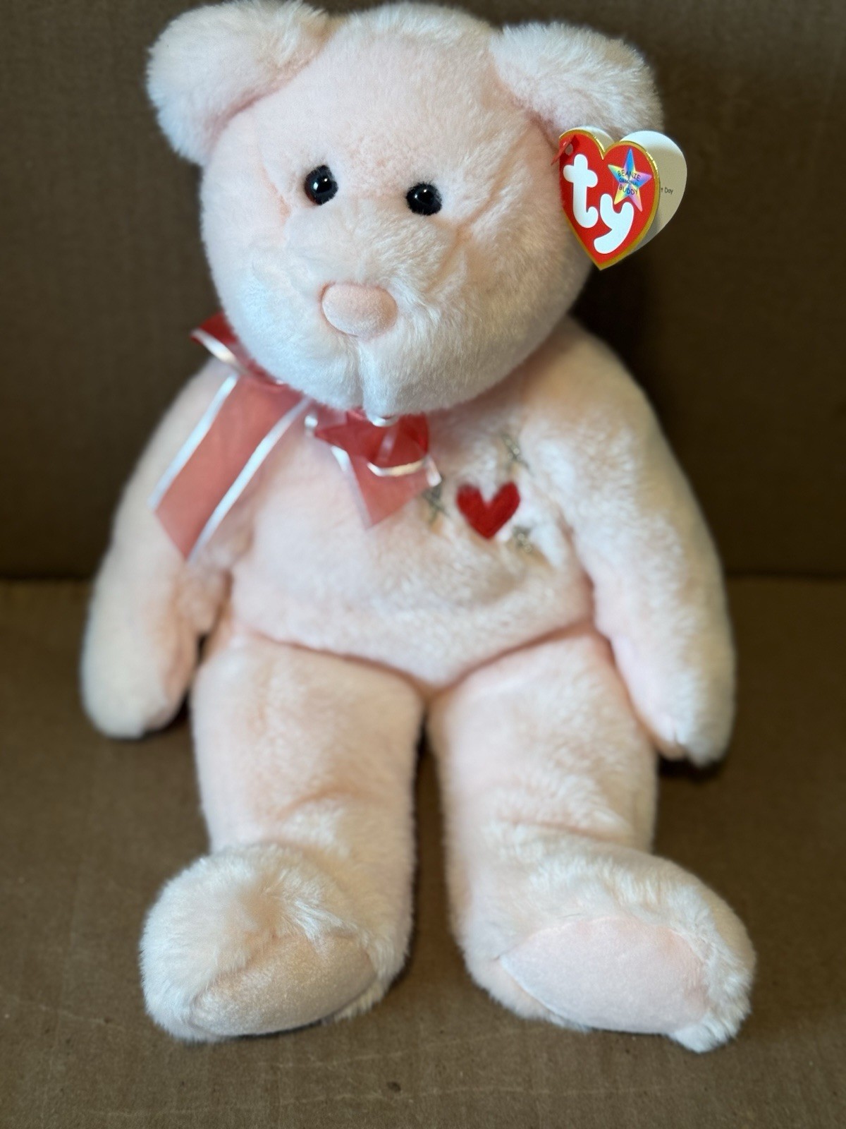 “RARE” 2004 Ty Beanie Buddy SWEETEST The Bear - VINTAGE - NMWMT 14” PE Pellets