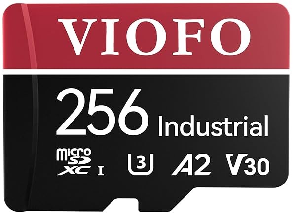 VIOFO 256GB Industrial Grade U3 A2 V30 High Speed Memory microSD Card with Ad...