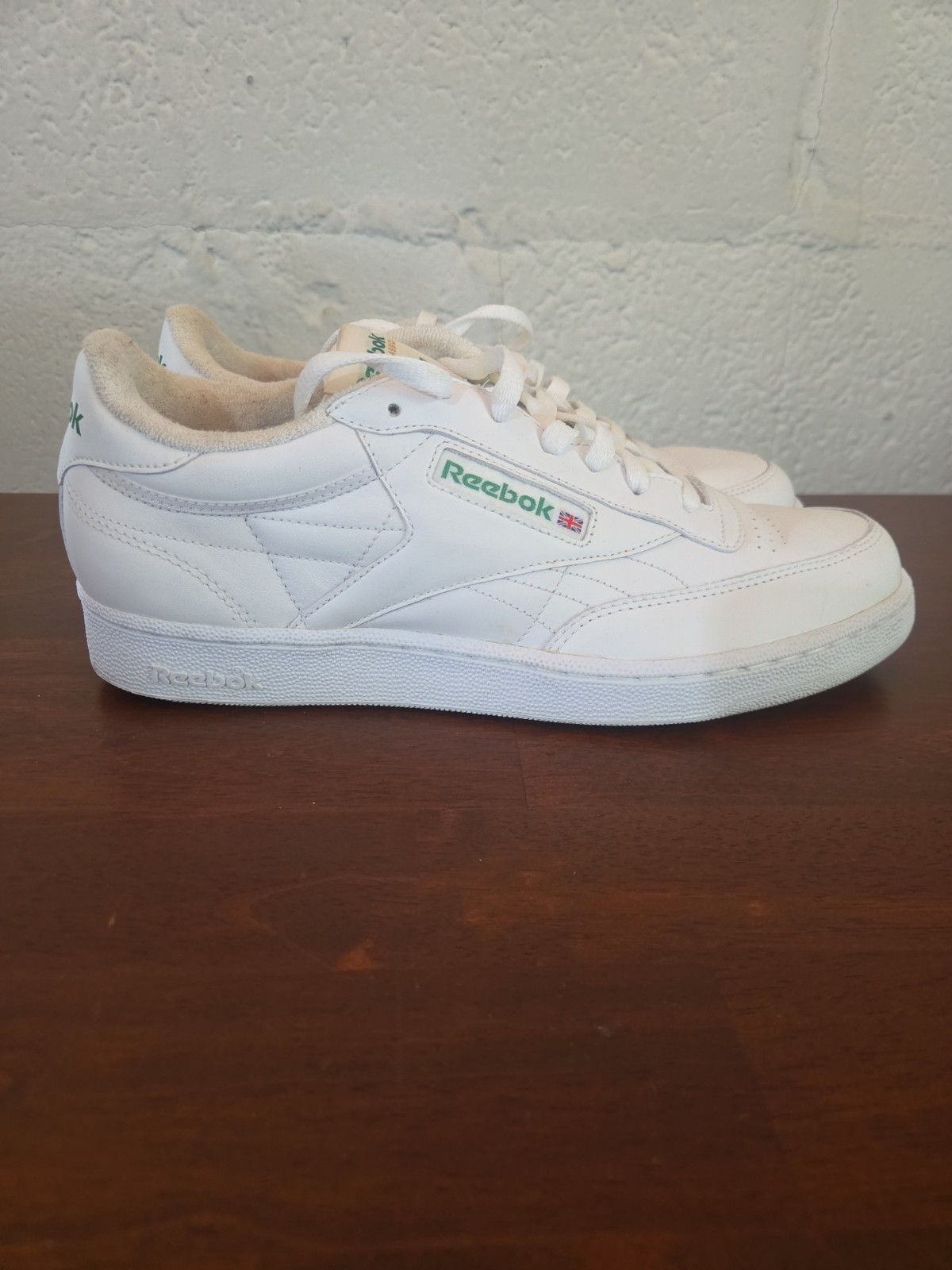 Vtg 90s Reebok Classic Club C85 White Green Retro RB 809 6-21195 Mens 10 Wide 2E Vtg 90s Reebok Classic Club C85 White Green Retro RB 809 6-21195 Mens 10 Wide 2E