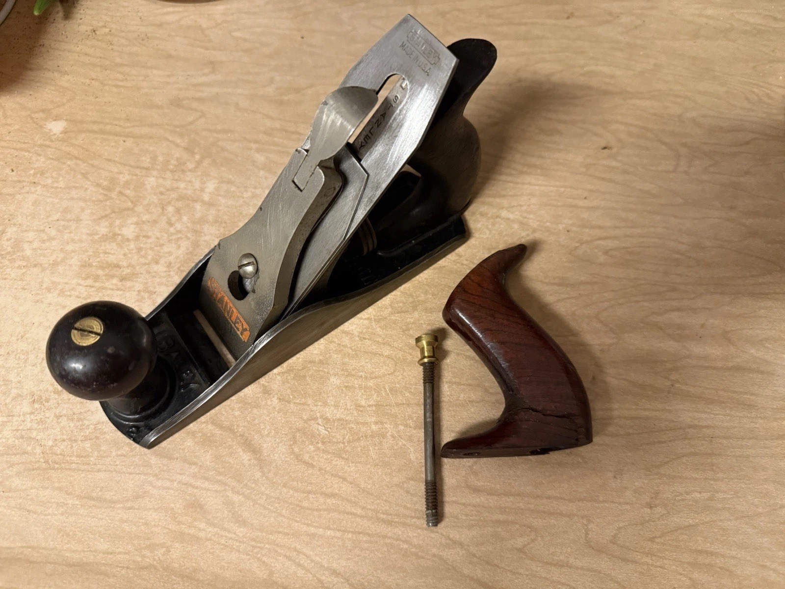 Stanley Bailey No 2 Plane VERY NICE EXTRA NUMBER 2 TOTE PIECES & UNBROKEN TOTE Stanley Bailey No 2 Plane VERY NICE EXTRA NUMBER 2 TOTE PIECES & UNBROKEN TOTE