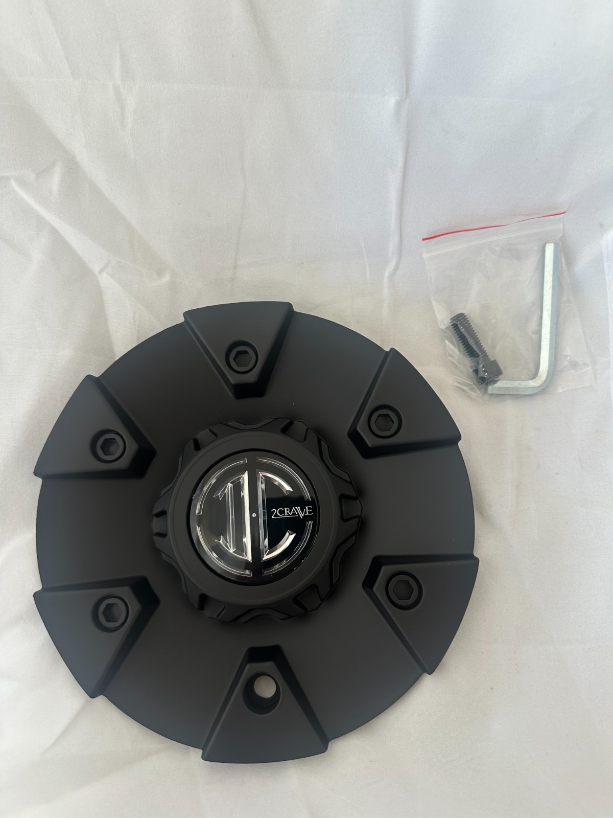 2 Crave Alloys II DC Black Wheel Center Cap C622801CAP with Installation Screw