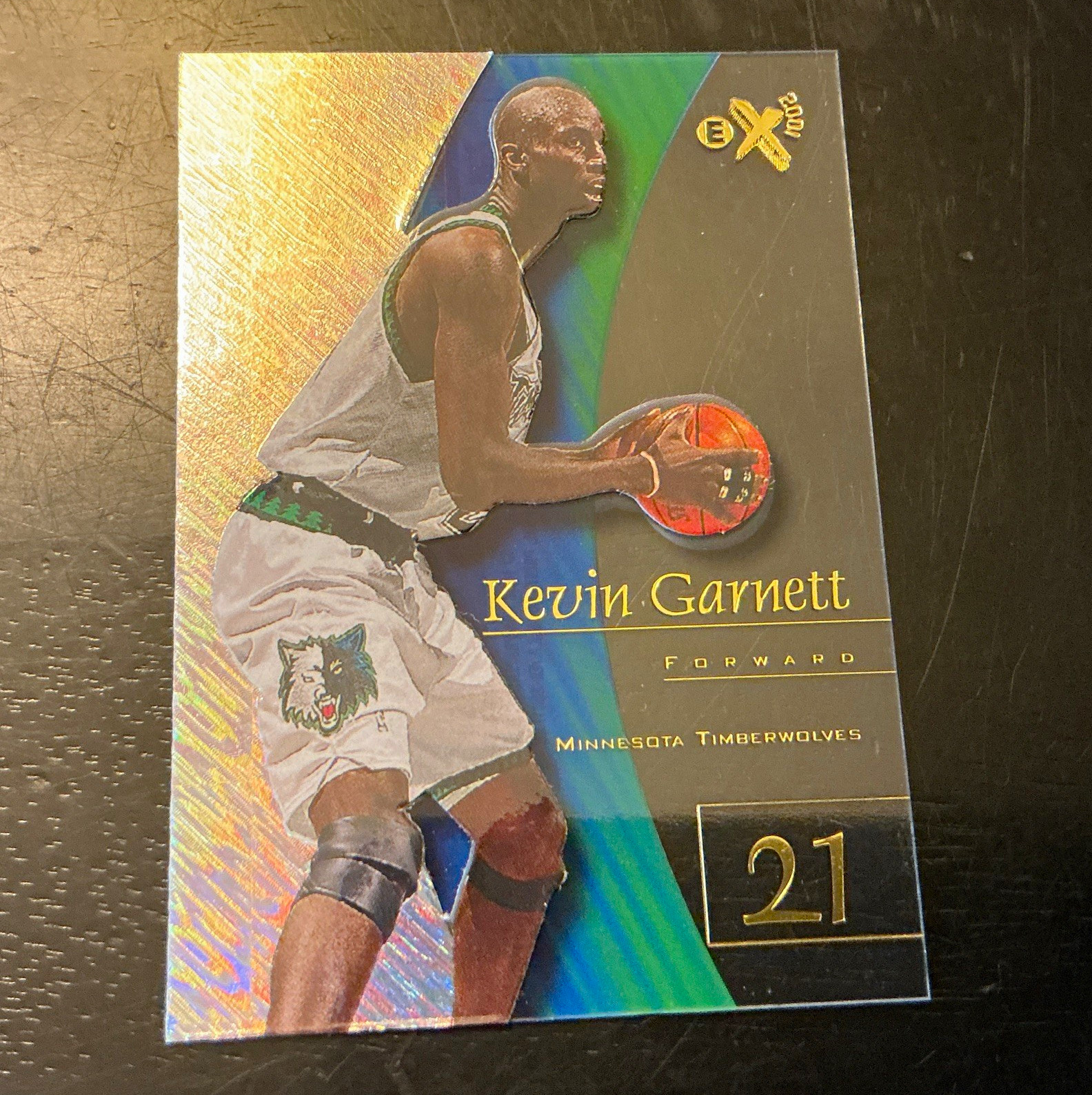 SkyBox 1998 E-X 2000 Kevin Garnett #21 Minnesota Timberwolves Insert