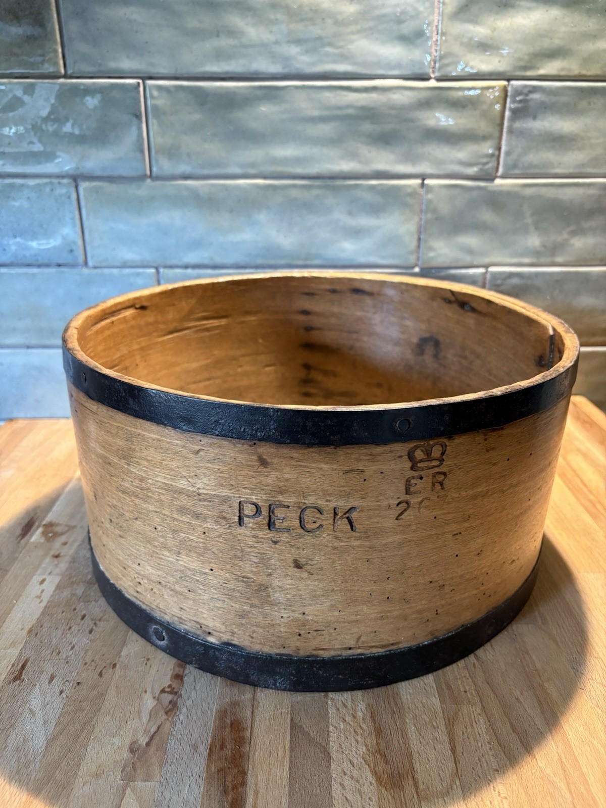 Lovely Antique Rustic Edwardian ER Peck Wooden Measure Kitchenalia Lovely Antique Rustic Edwardian ER Peck Wooden Measure Kitchenalia