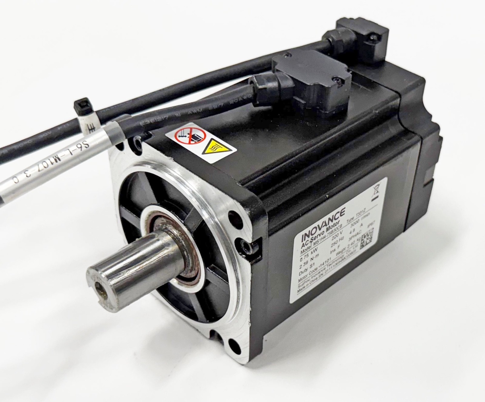 INOVANCE Used MS1H4-75B30CB 750W AC Servo Motor INOVANCE Used MS1H4-75B30CB 750W AC Servo Motor