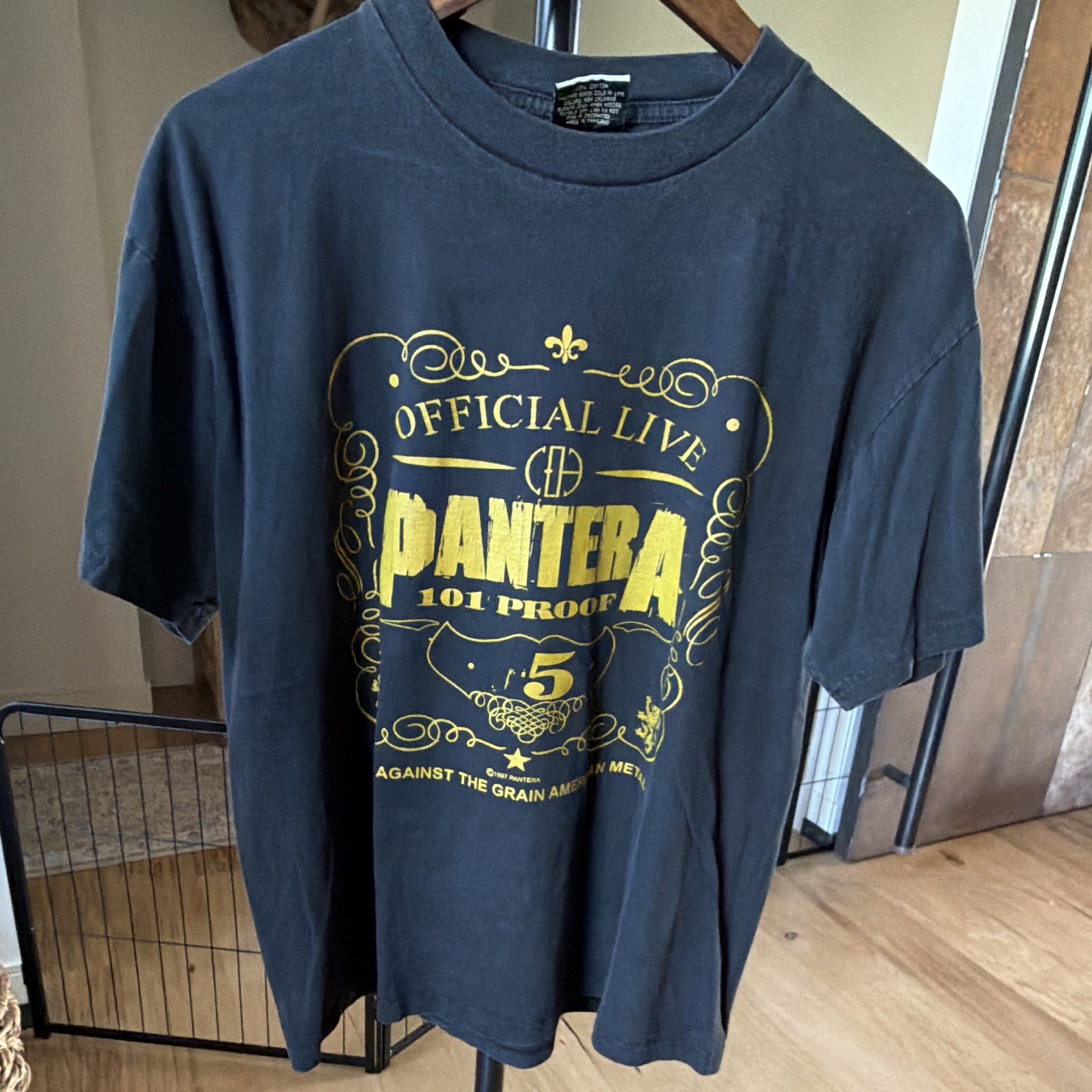 Vintage Pantera 1997 101 Proof Tour T-Shirt Vintage Pantera 1997 101 Proof Tour T-Shirt