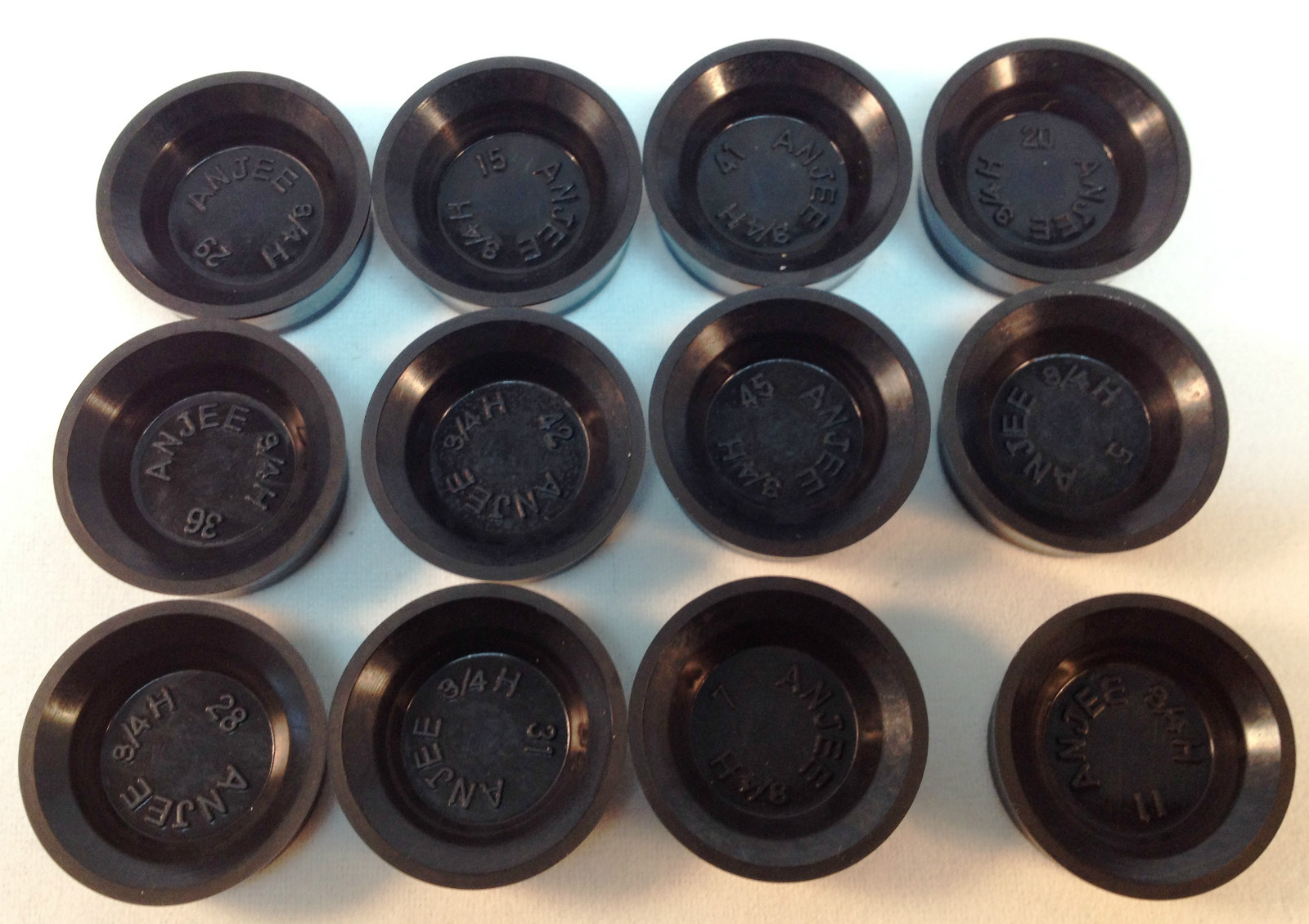 Lot 12 Rubber Wheel Cylinder Cup  Plug 3/4\