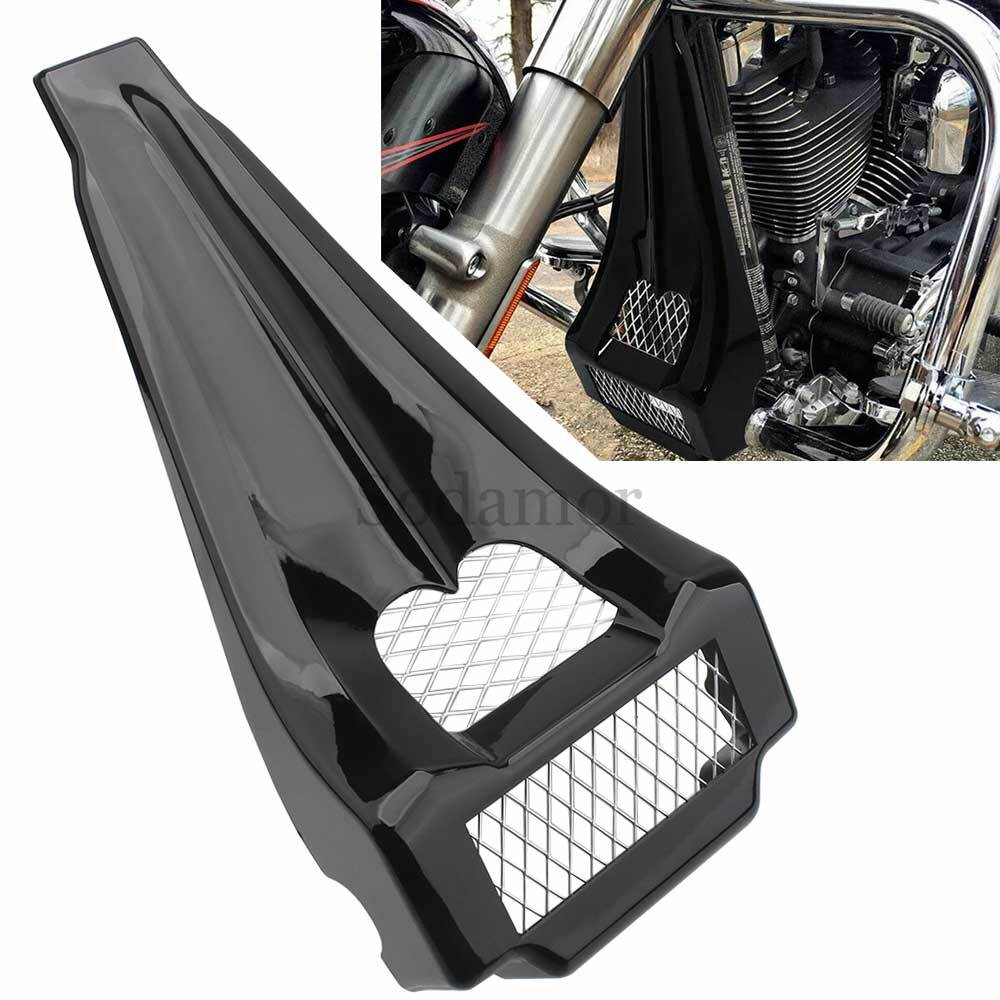 Vivid Black Chin Spoiler Scoop For Harley Touring Electra Glide Road King 97-13