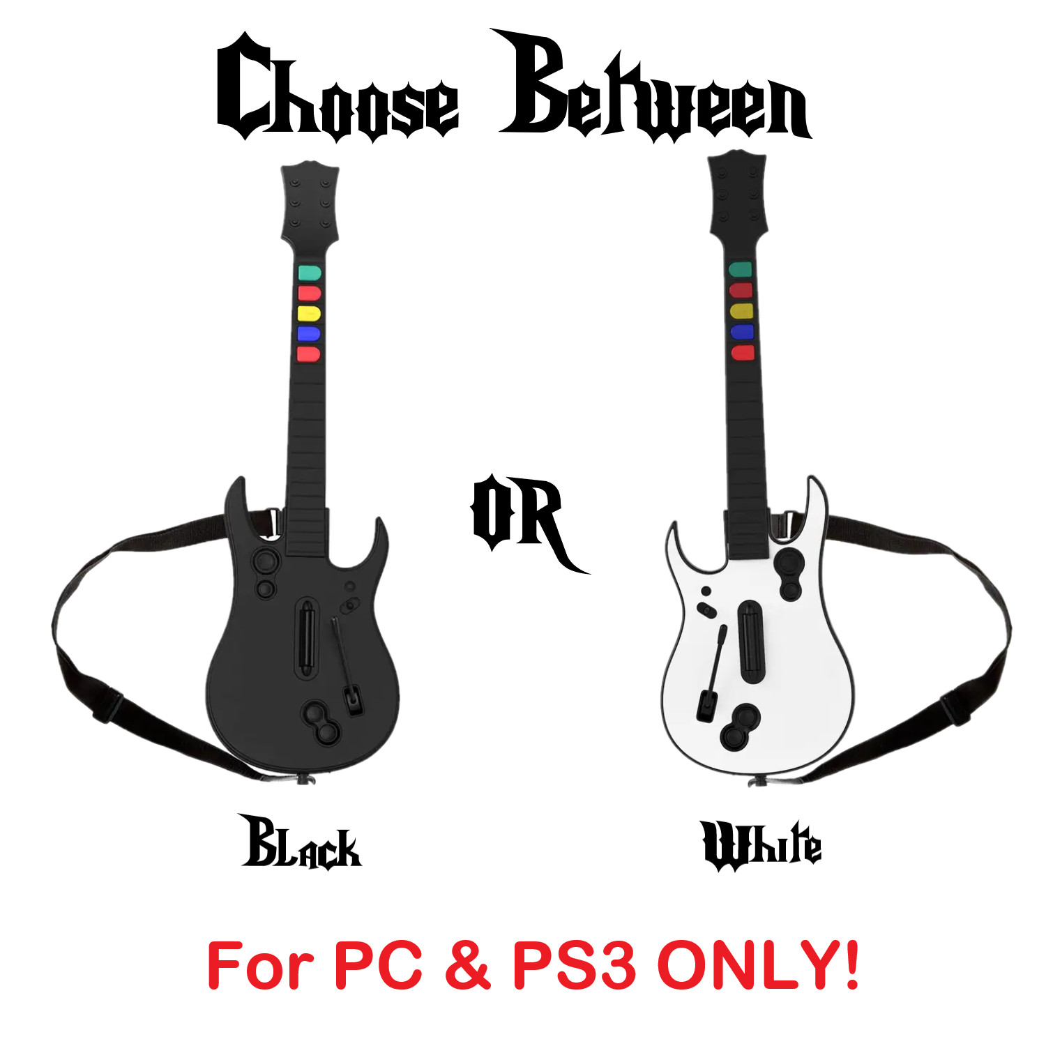 NEW Wireless Guitar Controller for PS3 & PC Mac  Guitar Hero Clone Hero