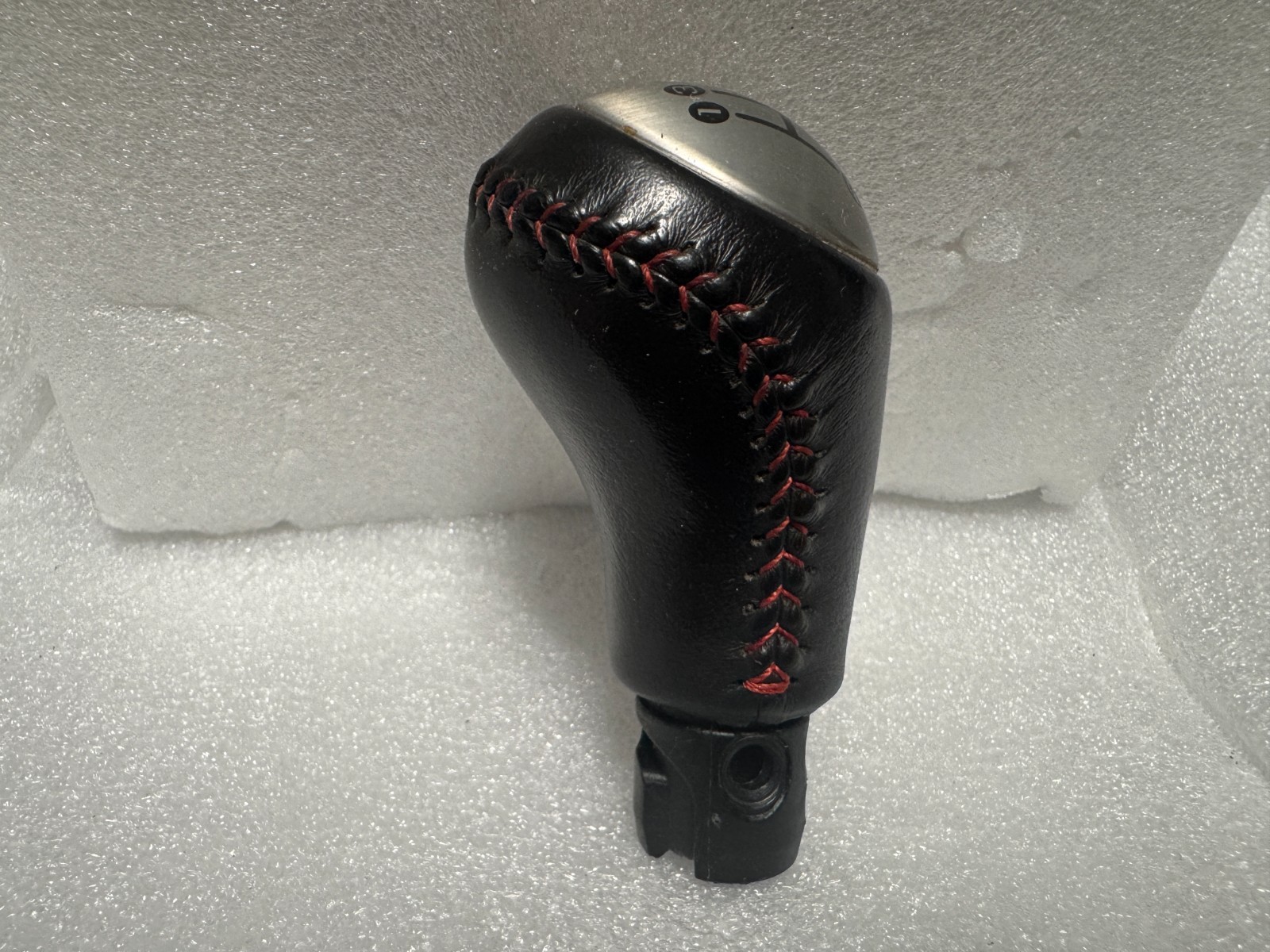 08-13 C6 Corvette OEM Manual Leather Shift Knob with Red Stitching 24252625 Rare