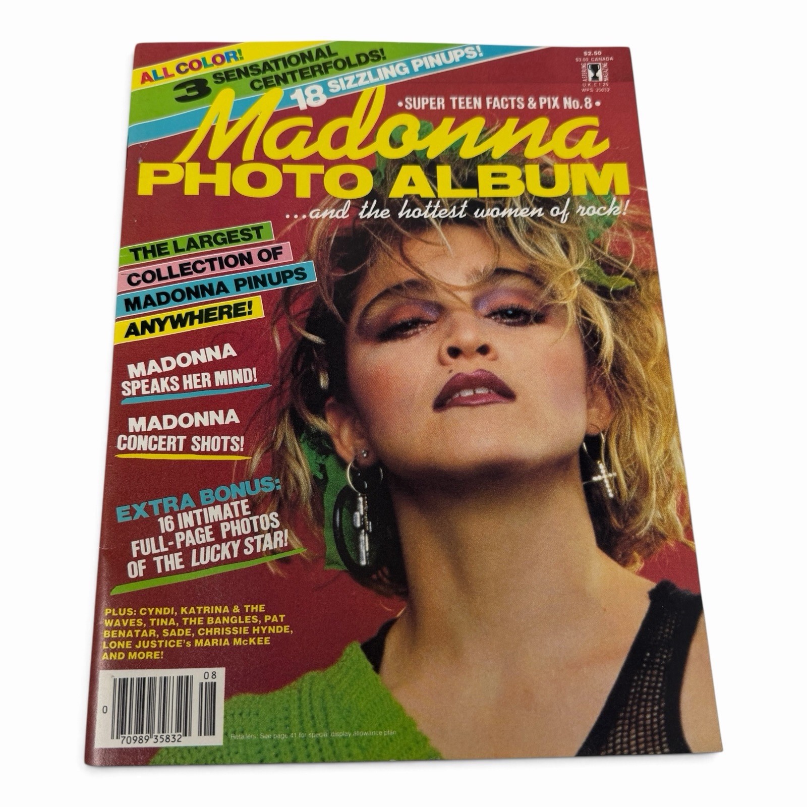 Madonna Magazine Super Teen Facts Pix Photo Album 1985 Cyndi Lauper Tina Turner