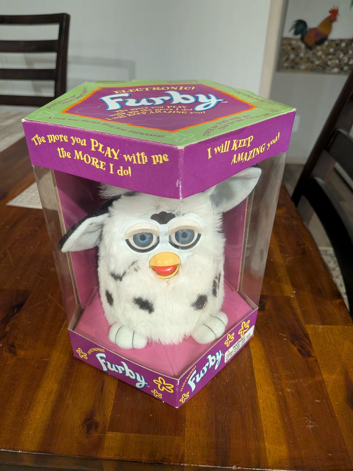 Vintage 1998 Tiger Electronics Furby “Dalmatian” Variant. New Old Stock Vintage 1998 Tiger Electronics Furby “Dalmatian” Variant. New Old Stock
