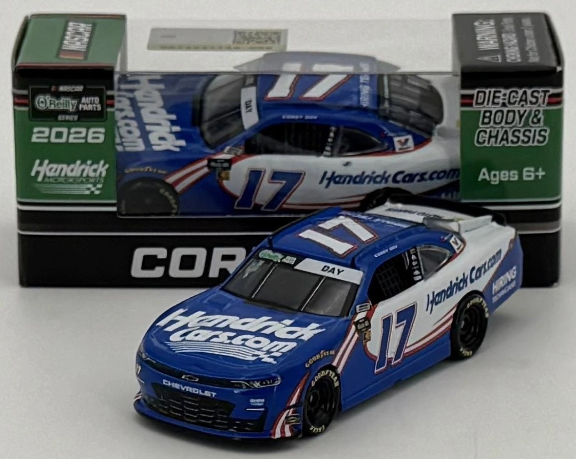 NASCAR 2026 COREY DAY #17 HENDRICKCARS.COM  1/64 CAR