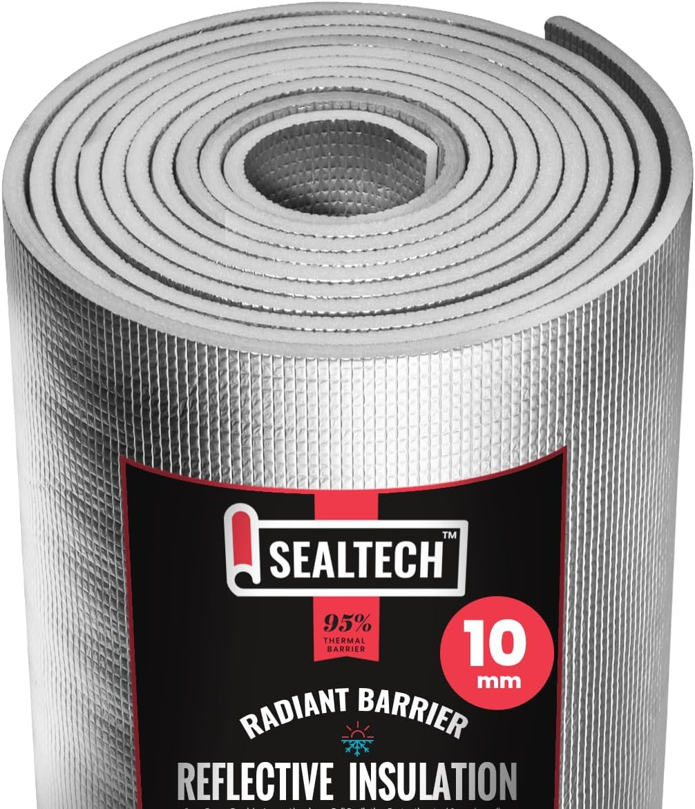 Ultra Heavy Duty 10Mm Reflective Insulation Roll - Premium Foam Core Radiant Bar