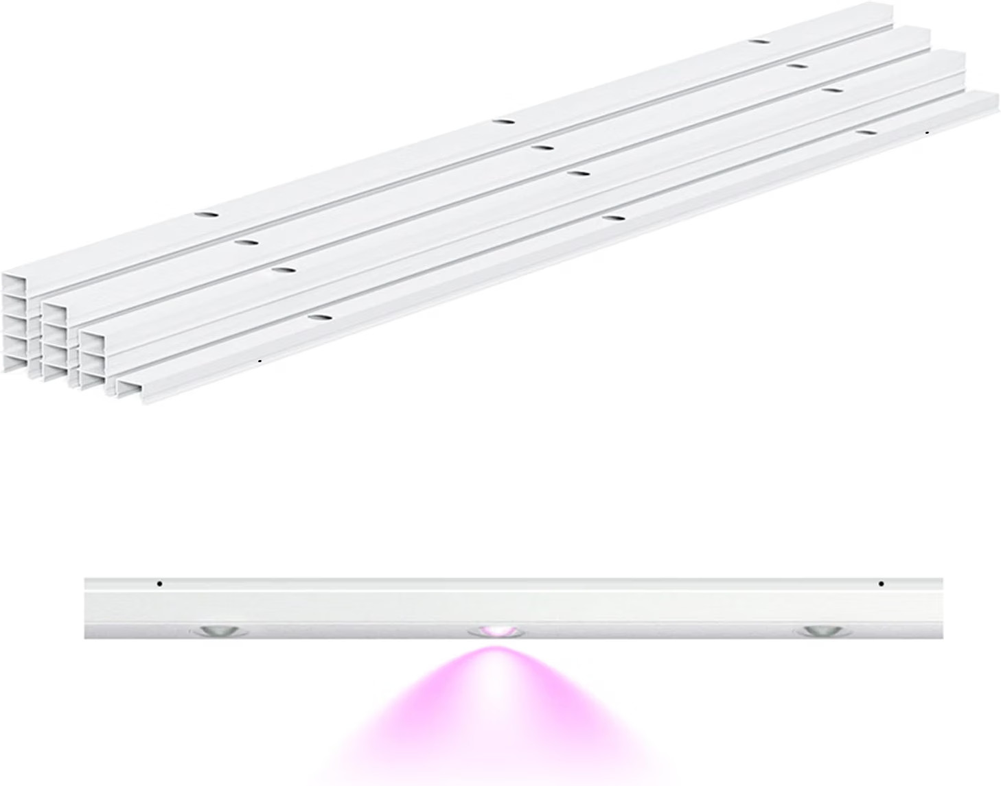 APPECK Track Kit for Permanent Outdoor Lights C5111, 50Ft, White