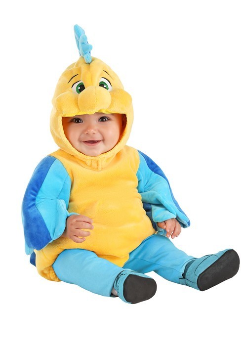 Halloween Disney Plush Flounder Costume for Infants, NEW WITH TAGS Halloween Disney Plush Flounder Costume for Infants, NEW WITH TAGS