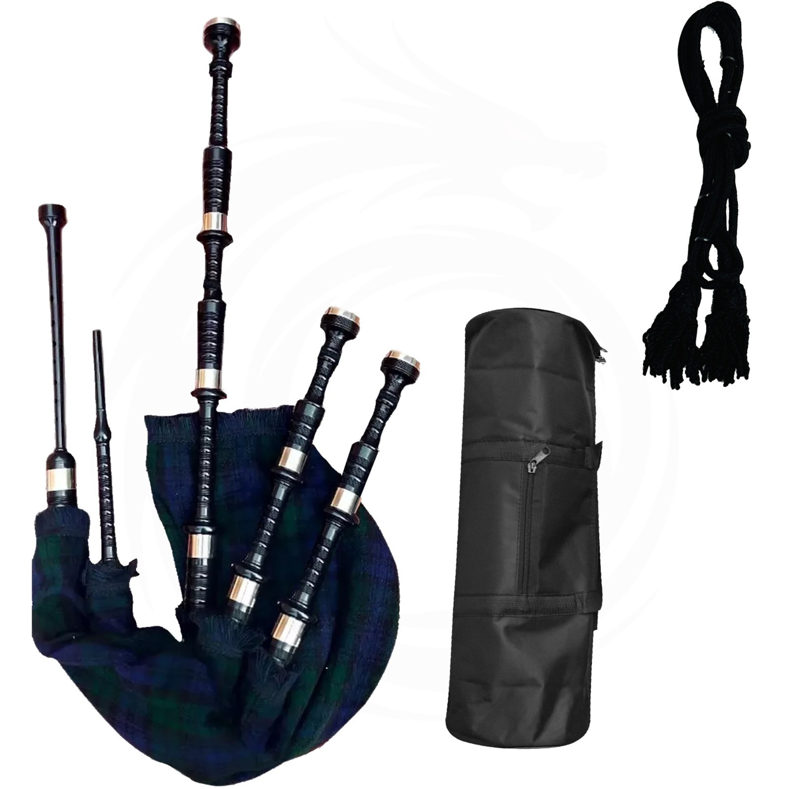 Scottish Highland Bagpipes for Adults Teflon Synthetic polly Set with Soft-Bag