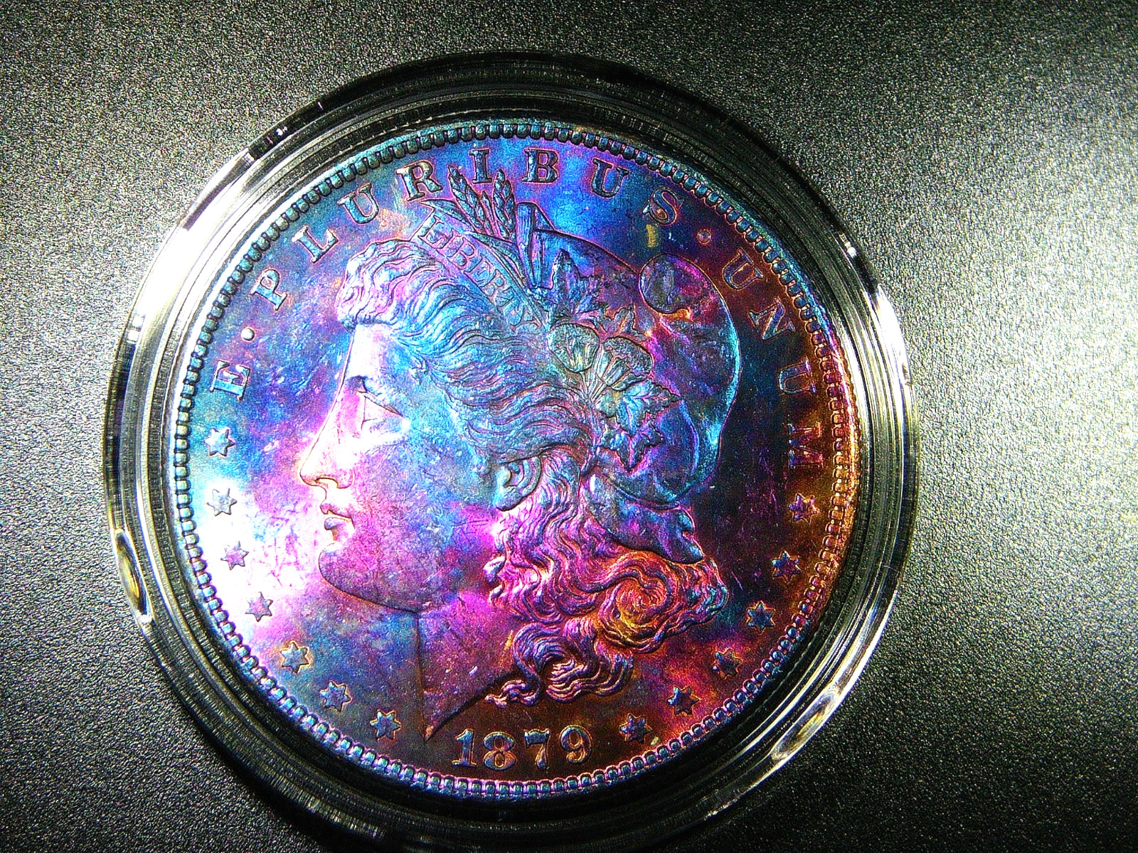 EF/AU 1879-S MORGAN SILVER DOLLAR NICELY TONED COLLECTOR GRADE COIN M-2220
