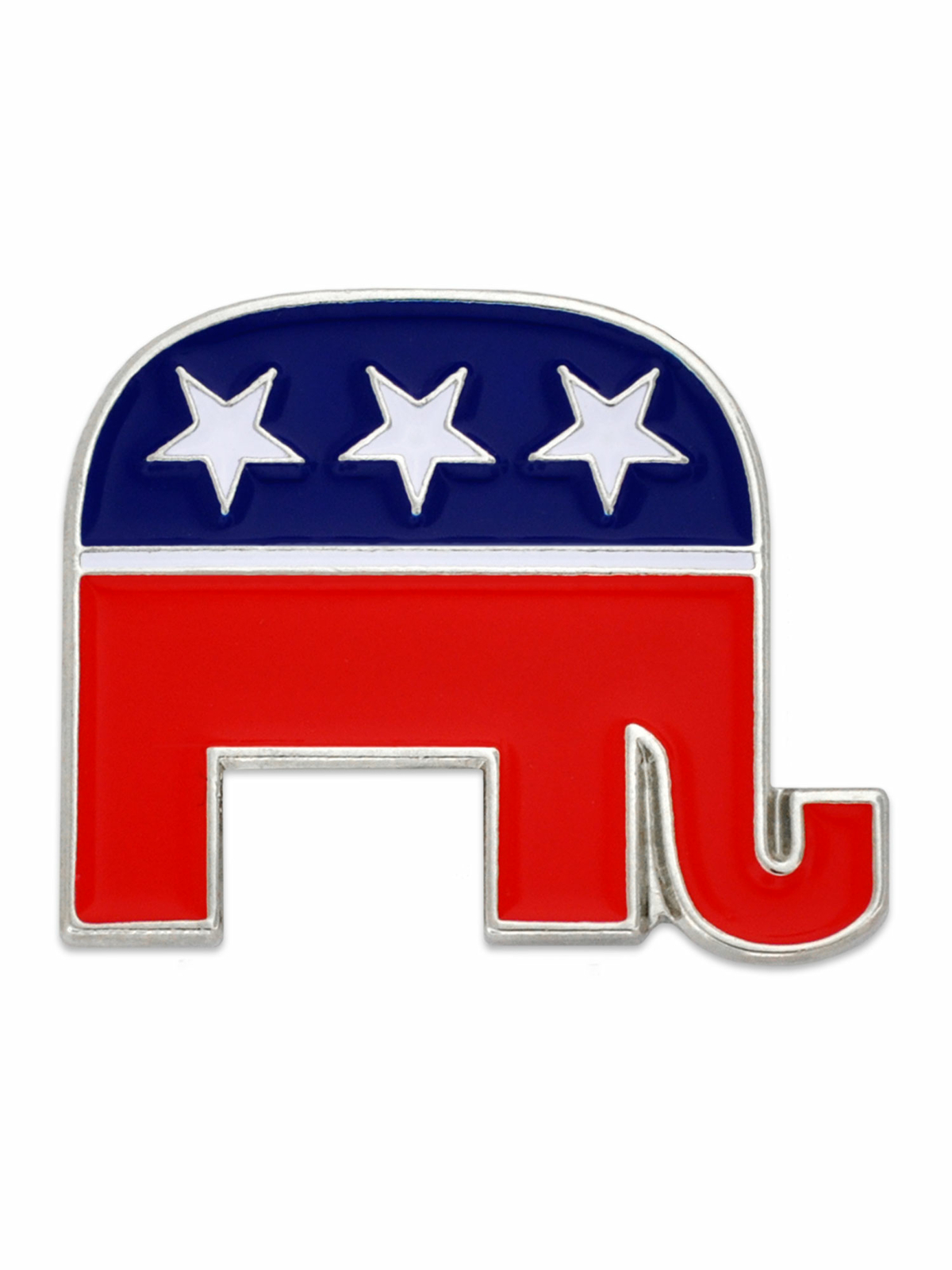 PinMart's Republican Elephant Patriotic Political Lapel Pin